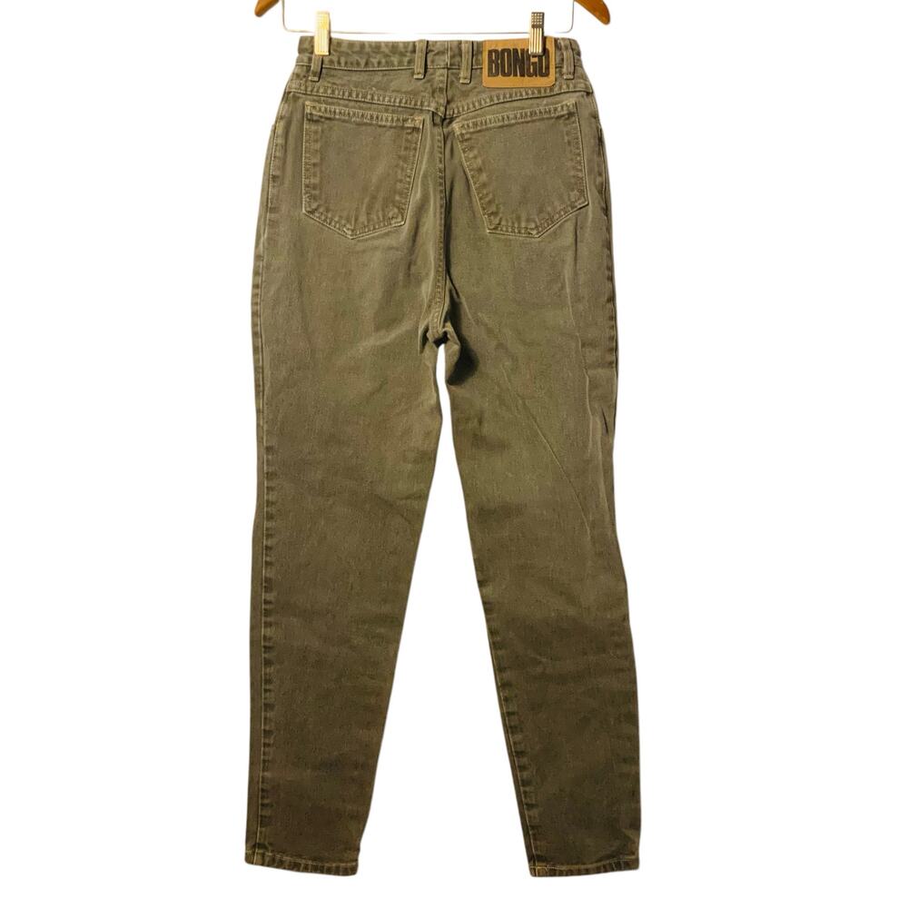 Bongo by Gene Montesano (Vintage 90s High Rise Relaxed Fit Tapered Jeans olive